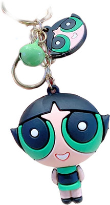Buko Cartoon 3D Character Cute Power Girl Keyring Bag Pendant Key Chain
