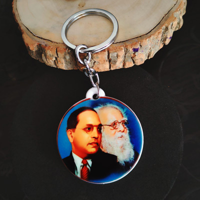 Shiv Jagdamba Religious Dr.B.R.Amedkar And Gautam Buddha Polymer Keychain ShivKeyP80 Key Chain