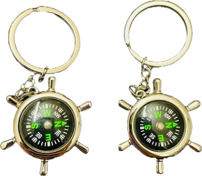 GKM Heavy Metal Compass Direction Indicator combo set keychain Key Chain