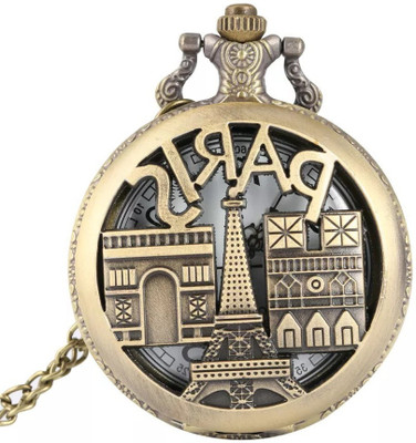 gtrp key Chain-Pocket Watch Souvenir Paris Eiffel Tower Key Chain Key Chain