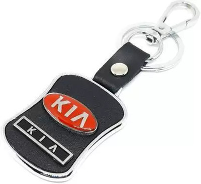 SOI KIA CAR LEATHER METALLIC STRONG KEYRING KEYCHAIN FOR KIA CARS Key Chain