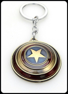 gtrp Top_Marvel Super Hero The Avengers Captain America Shield Key Chain
