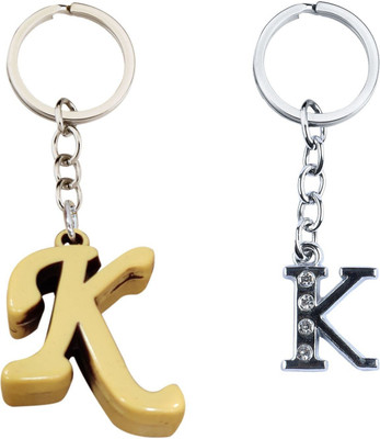 BLESSINGS Set Of 2 K Letter Key Chain