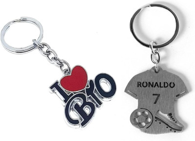 MORELL N-RONALDO Football AND I LOVE BRO KEYCHAIN COMBO Key Chain