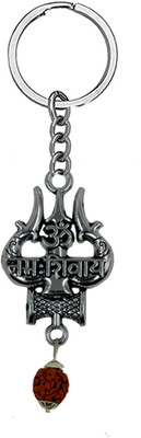 AFH Om Namah Shivay Rudraksha Religious keychain for Men and Women Key Chain