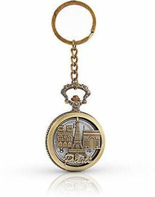 GKCH keychain-Designer Vintage Metallic Pocket Watch Key Chain