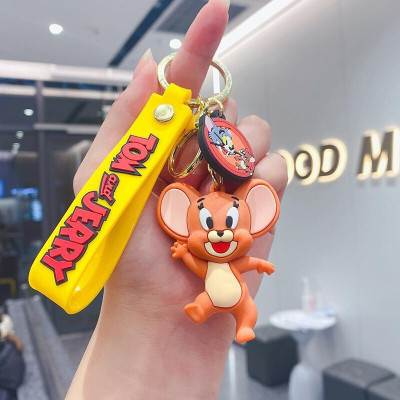 gtrp keychain-Tom and Jerry Cartoon Anime Figure PVC Doll Bag Key Key Chain