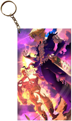 Hariyaali Enterprises LLP Seven Deadly Sins MELIODAS AND ESCANOR THE BEAST WARRIORS Anime Key Chain