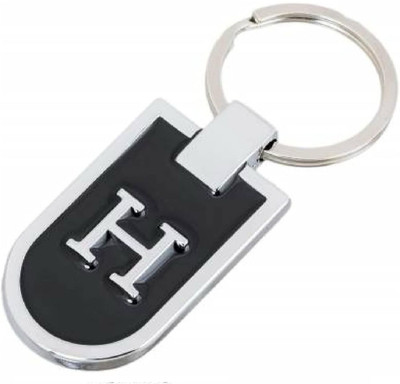 SRG Stainless Steel Alphabet Letter H Keychain Metal Initials AntiRust Keychain Key Chain