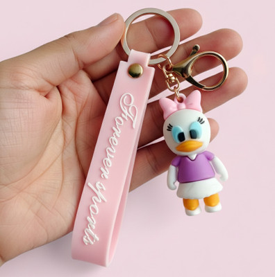 Ignite Cute Daisy Cartoon Soft Rubber Keychain Wristband Strap for Boys Girls Key Chain