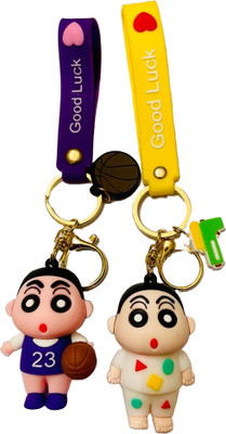 GKM Best Qaulity 3D Shinchan combo set keychain for cartoon lovers Key Chain