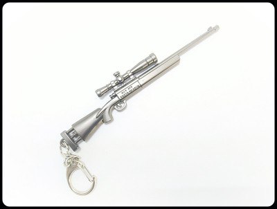 gtrp Top_Pubg Props M24 SES Gun 3D Metal Body 120mm Length Key Chain