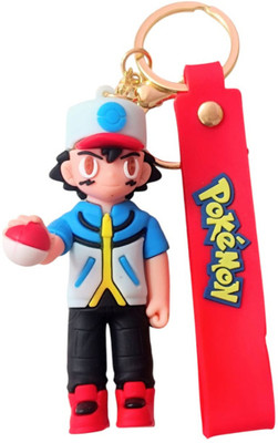 PEARLISH Ash Ketchum Pikachu Pokemon Keychain Key Chain