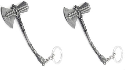 MAG BEE Infinity War Thanos Gauntlet Stormbreaker Silver Combo Pack of 2 Key Chain