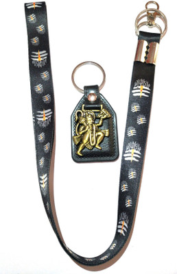ShopTop Leather hanuman and big mahakal tag Key Chain