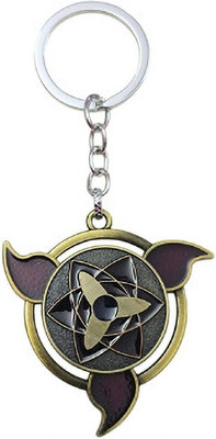 PEARLISH Naruto (Golden) 360 Degree Rotating Keychain Key Chain