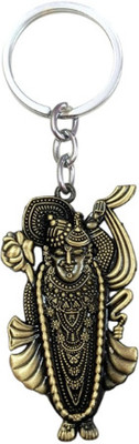 PEARLISH Lord Krishna Avtar Shri Nath Ji High Quality Solid Metal Keychain Key Chain