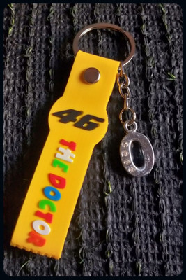 Meeko.com O Letter With Vr46 Patti Key Chain 2o-A Key Chain