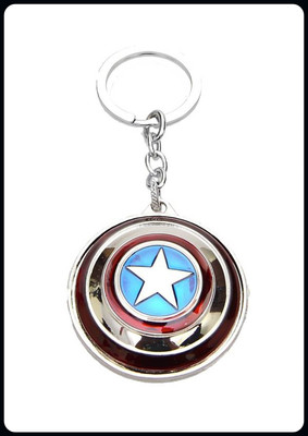 gtrp Rotating Premium The Avengers Captain America Shield Metal-A Key Chain