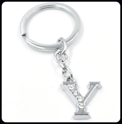 gtrp Alphabet Y Metal Key Chain For Unisex with attractive Diamond-A Key Chain