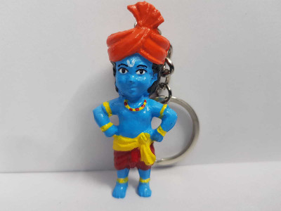 MITTRA Indiacraft Pagdi Krishna Key Chain