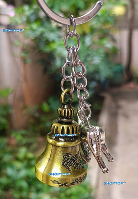 Makqueen Guardian Bell Keychain with small horse Good Luck key chain Key Chain