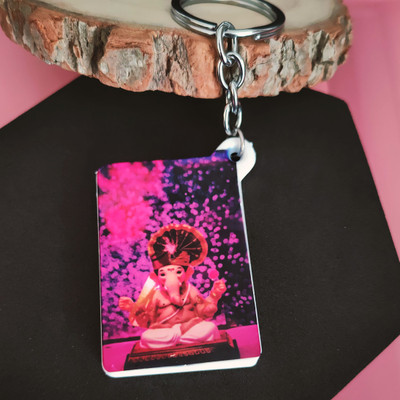 Shiv Jagdamba Religious Lord Shri Ganesh Polymer Keychain ShivKeyP32 Key Chain