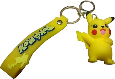 V D Sales cute silicone rubber cartoon keychain with strap and hook /bag charm Key Chain