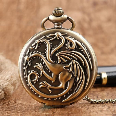 GKM Game of Thrones House of Targyrian pocket watch keychain Key Chain