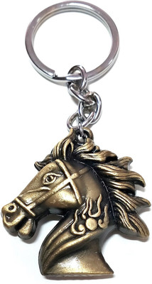 ShopTop Horse Stallion Head metal key ring Key Chain