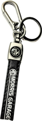 K S ENTERPRISES Premium Car Keychain Leather Strap Metal Hook Key Chain