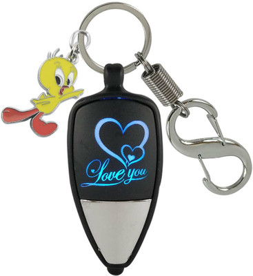HANDSOME ISK Premium Finisshing Love U Light With Tweety Locking Lock Key Chain