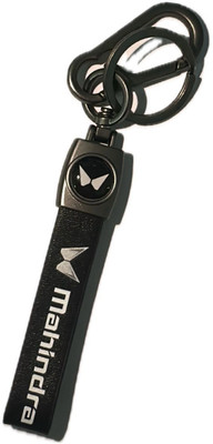 SHRI JI Premium High-quality Leather Patti Mahindra Keychain Key Chain