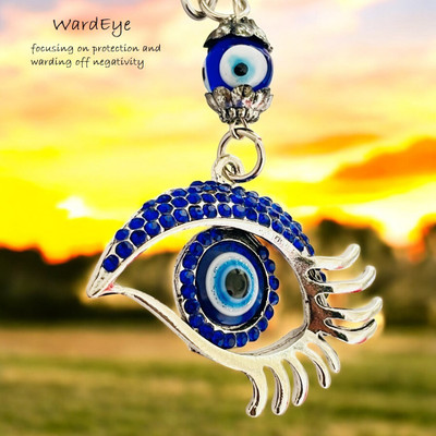 SSAppliances Premium Evil Eye Keychain for Protection & Style | Durable Metal Charm Keyring Key Chain
