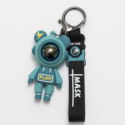 Vighneshvara Space Astronaut Keychain Pilot Bear Strap Keychain Keyrings Creative Cool Cute Key Chain