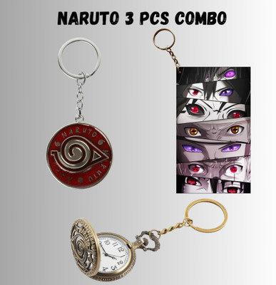 Hariyaali Enterprises LLP Naruto AKATSUKI GUYS EYES ARE STRANGE AND SCARY Unique Style 3 pcs Combo Key Chain