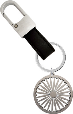 KYP Fashion Keyring Key Holder Locking Hook Round Chakra Design Car Bike Pendant Key Chain