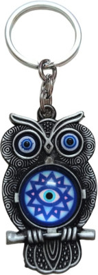 KIYA Evil Eye Premium Quality Owl Keychain/Keyring Key Chain