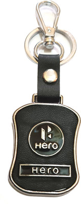 HERO Premium Leather & Metal Keychain and Keyring Key Chain