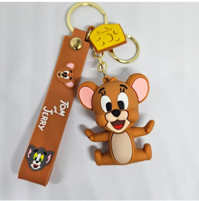 Keychain gallery Cute Tom & Jerry Figure Keychain 3D Accessories Key Chain