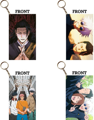 Hariyaali Enterprises LLP Jujutsu Kaisen GOJO GROUPS GETO ITADORI Unique Style 4 pcs Combo Key Chain