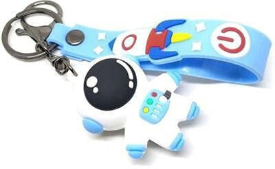 gtrp keychain-Space and Astronaut Blue Key Chain
