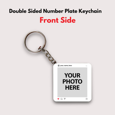 FGHIT Square Number Palte Keychains KCS1004 Key Chain