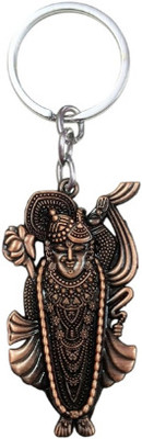PEARLISH Premium Quality Shree Nath Ji Solid Metal Keychain Key Chain