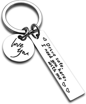 Dattatreya Collection Drive Safe Keychain for Boyfriend with Gift Box Key Chain