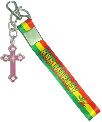 HANDSOME ISK Multi BoB Marle Stripe With Jesus Cross Use For Car, Bike, Home Locker Key Chain