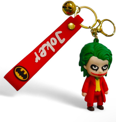 SHRI JI JOKER Keychain in Red Suit with green hair JOKER Key Chain
