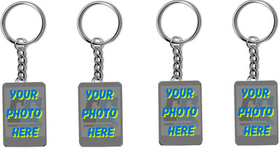 CHHAP CREATIONS Custom Photo Keychain, Personalised MDF Rectangle Key Chain