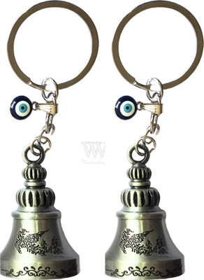 Wonderwhimzy Bell Keychain Tibetan Keychain Guardian Key Chain evileye Pack 2 WW Bell Key Chain