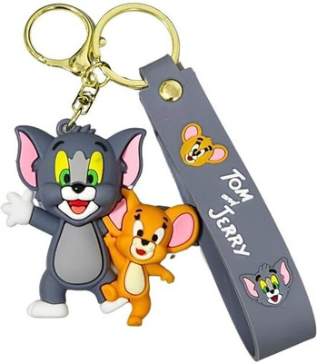 Funfob Tom & Jer-ry Together Keychain Collectible For Boys & Girls Gifting Key Chain